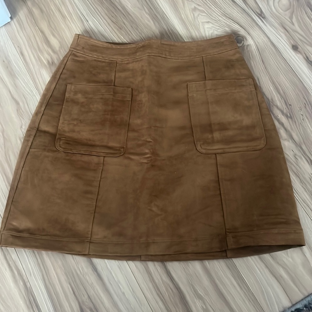 Suede Mini Skirt